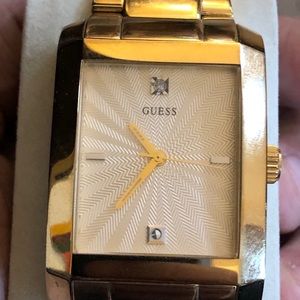 Gold Guess watch